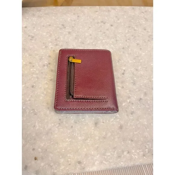 Fossil Plum Leather Mini Wallet - Picture 3 of 3